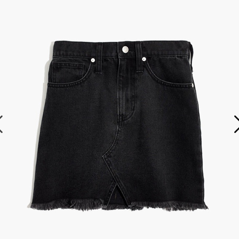 NWT Madewell Rigid denim mini skirt in lunar wash - Picture 4 of 4